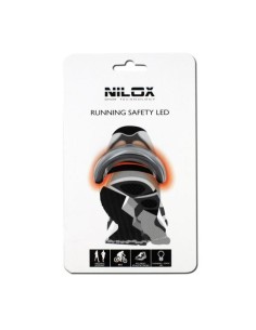 Nilox 30NXLS0000001 luce e riflettore sportivi di sicurezza Luce a clip per scarpa Nero, Grigio Corsa