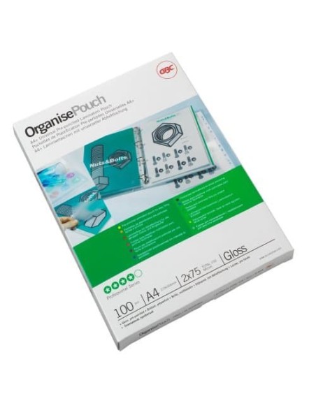GBC ORGANISE POUCH 2X75MIC MATT (25) pellicola per plastificatrice 25 pz