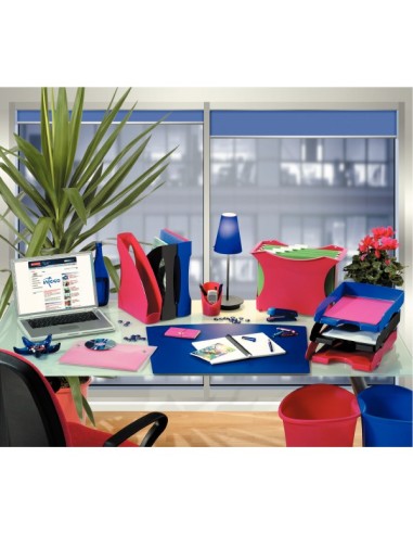 Esselte Intego scatola per la conservazione di documenti Blu, Trasparente