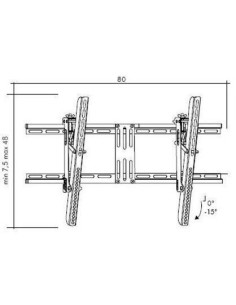Nilox AMLI604526 B Supporto TV a parete 160 cm (63") Nero 2