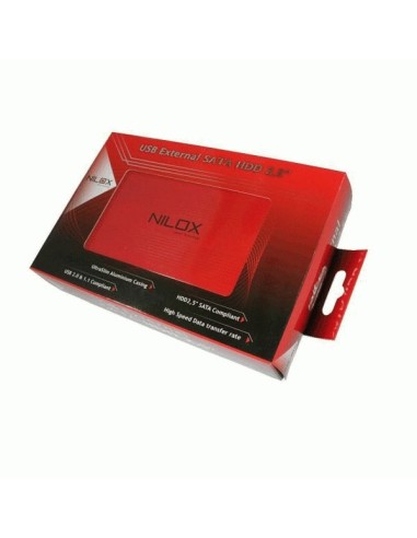 Nilox DH0002ER-CR contenitore di unità di archiviazione Rosso 2.5"