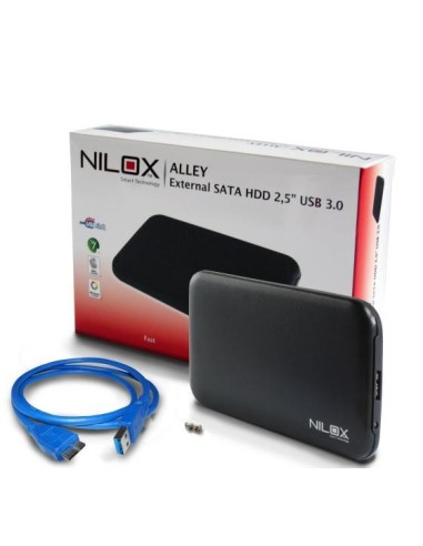 Nilox DH0208ER-3.0 disco rigido esterno 500 GB 5400 Giri min 2.5" USB tipo A 3.2 Gen 1 (3.1 Gen 1) Nero