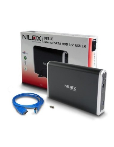 Nilox 2TB 3.5" USB3.0 disco rigido esterno 2,05 TB 7200 Giri min 3.5" Nero