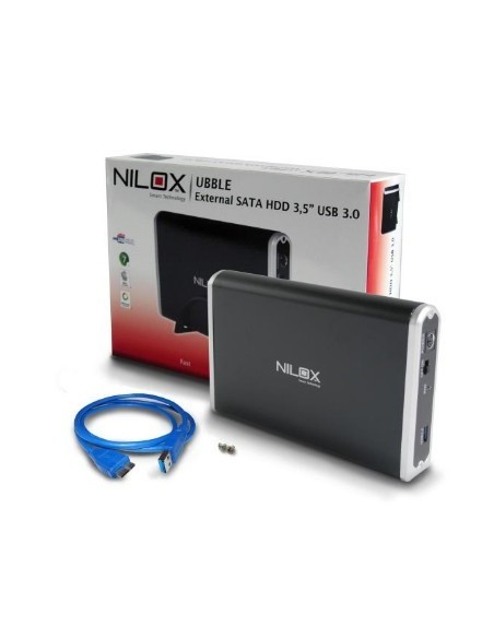 Nilox 2TB 3.5" USB3.0 disco rigido esterno 2,05 TB 7200 Giri min 3.5" Nero
