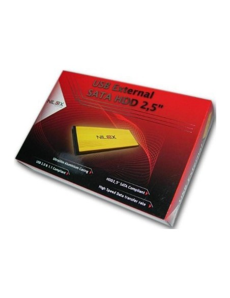 Nilox Pocket 500gb "F1 Line" Yellow disco rigido esterno 5400 Giri min 2.5" Nero, Giallo