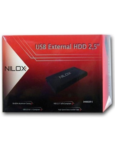 Nilox 640GB 2.5" USB 2.0 disco rigido esterno 5400 Giri min 2.5" Nero