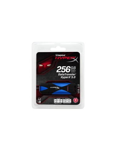 HyperX DataTraveler 3.0 256GB unità flash USB USB tipo A 3.2 Gen 1 (3.1 Gen 1) Nero, Blu