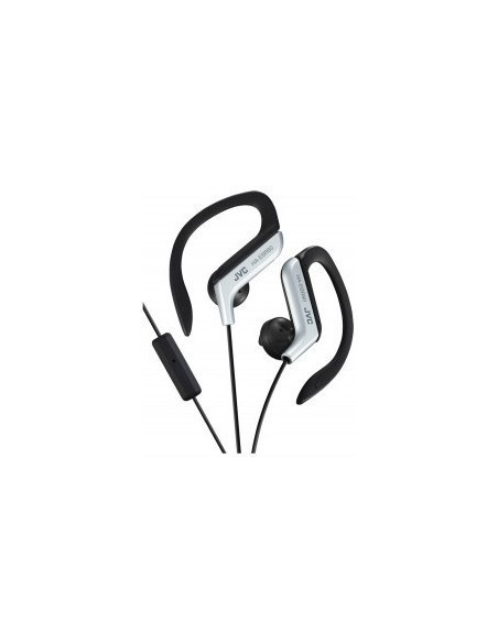 JVC HA-EBR80-S Auricolare Cablato A clip Nero, Argento