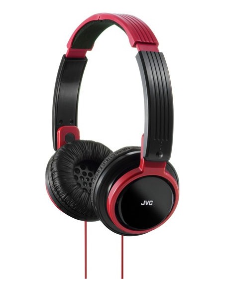 JVC HA-S200-R-E cuffia e auricolare Cuffie Cablato A Padiglione Nero, Rosso
