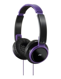 JVC HA-S200-V-E cuffia e auricolare Cuffie Cablato A Padiglione Nero, Viola