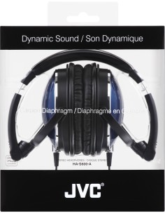 JVC HA-S600-A cuffia e auricolare Cuffie Cablato A Padiglione Nero, Blu 2