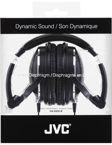 JVC HA-S600-B cuffia e auricolare Cuffie Cablato A Padiglione Nero