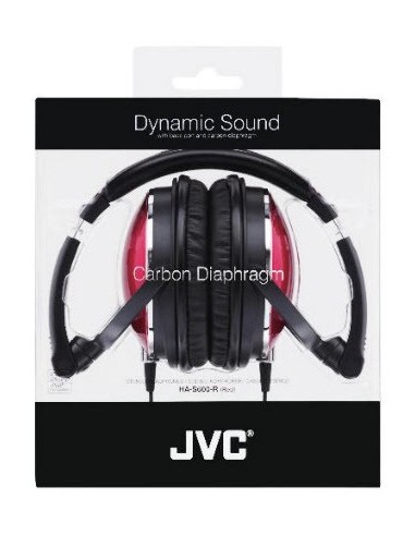 JVC HA-S600-R cuffia e auricolare Cuffie Cablato A Padiglione Nero, Rosso