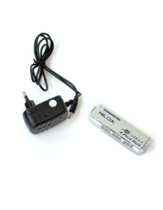 Nilox HUB-4USB hub di interfaccia 480 Mbit s Trasparente