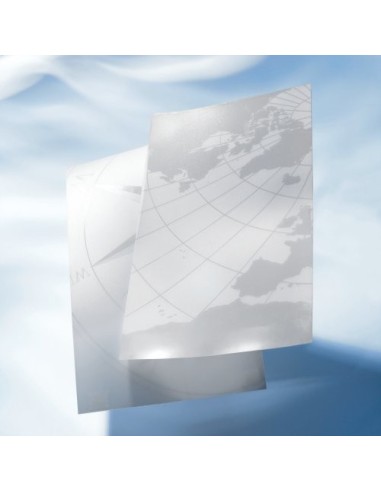 GBC Copertine rilegatura PolyDesigner A4 350mic trasp Globe (50)