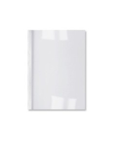 GBC THERMABIND LGRAIN CVR 8MM WHT (100) Bianco
