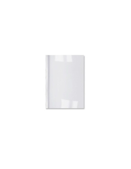 GBC THERMABIND LGRAIN CVR 8MM WHT (100) Bianco