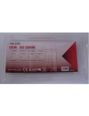 Nilox DDR 1GB 400MHz SO-DIMM PC-3200 memoria 1 x 1 GB