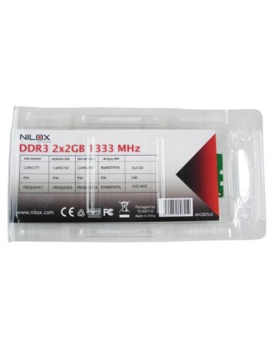 Nilox MN2805X2 memoria 4 GB 2 x 2 GB DDR3
