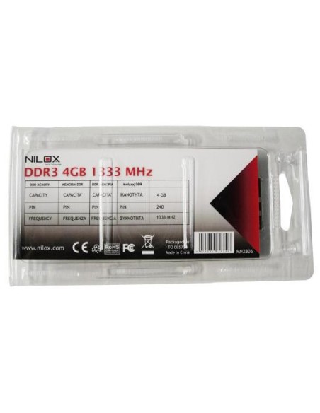 Nilox MN2806 memoria 4 GB 1 x 4 GB DDR3