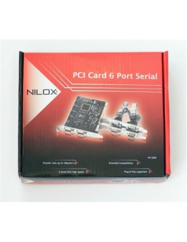 Nilox PCI-6SER scheda di interfaccia e adattatore Seriale