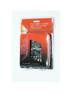 Nilox PCI-USBIEEE scheda di interfaccia e adattatore USB 2.0 2