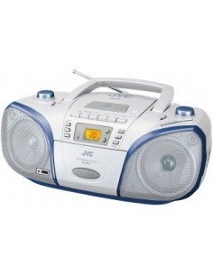 JVC RC-EZ57WE impianto stereo portatile Digitale 4 W AM, FM Bianco Riproduzione MP3