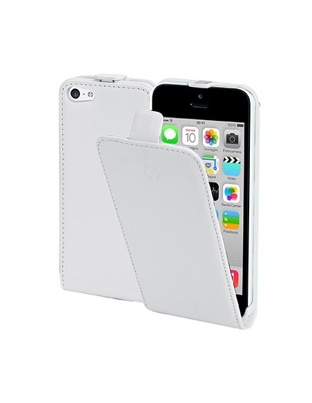 Celly FACE360W custodia per cellulare Custodia flip a libro Bianco