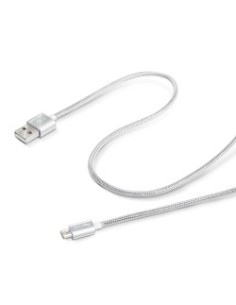 Celly 1.0M USB - Micro USB M M cavo USB 1 m USB A Micro-USB B Argento