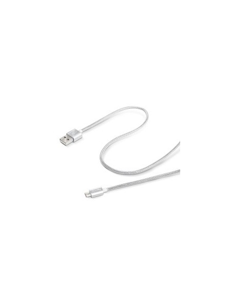 Celly 1.0M USB - Micro USB M M cavo USB 1 m USB A Micro-USB B Argento