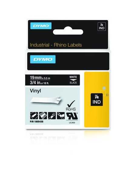 Dymo NASTRO 19MMX 5 5M VINILE BI NE D1 RHINOPRO 1805436 0071701059925 MATERIALE DI CONSUMO