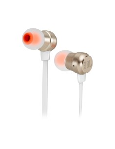 JBL T280A Cuffie Cablato In-ear Musica e Chiamate Oro