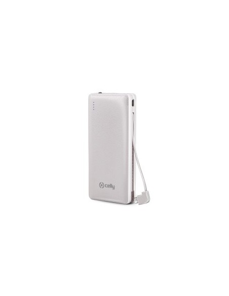Celly PB6600WH batteria portatile Polimeri di litio (LiPo) 6600 mAh Bianco