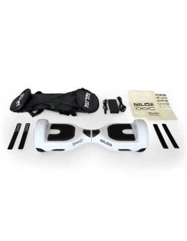 Nilox 30NXBK65D2002 hoverboard Monopattino autobilanciante 10 km h 4300 mAh Nero, Bianco