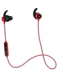 JBL Reflect Mini BT Auricolare Wireless Passanuca Musica e Chiamate Bluetooth Nero, Rosso