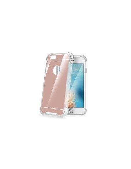 Celly ARMORMIR801RG custodia per cellulare 14 cm (5.5") Cover Oro, Trasparente