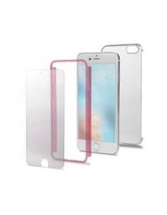 Celly BODY801PK custodia per cellulare 14 cm (5.5") Cover a guscio Rosa, Trasparente