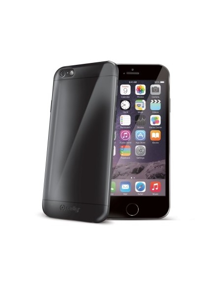Celly Gelskin custodia per cellulare Cover Nero, Trasparente