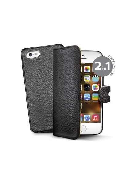 Celly AMBO185BK custodia per cellulare 10,2 cm (4") Custodia a borsellino Nero