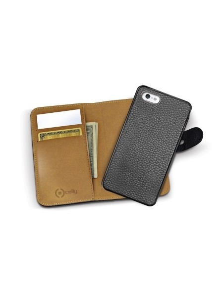 Celly AMBO185BK custodia per cellulare 10,2 cm (4") Custodia a borsellino Nero