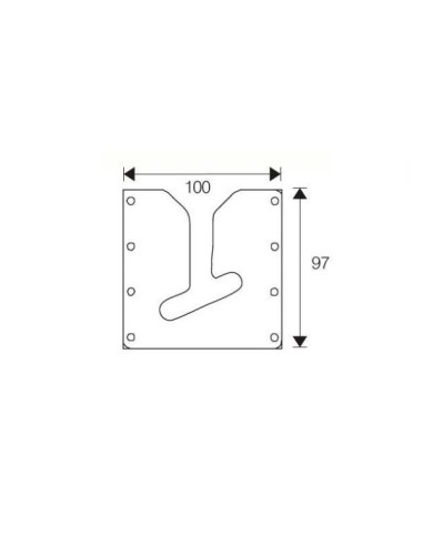 Nilox OM06127 Supporto TV a parete 177,8 cm (70") Nero