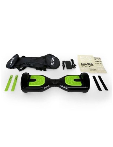 Nilox 30NXBK65D2001 hoverboard Monopattino autobilanciante 10 km h 4300 mAh Nero, Verde