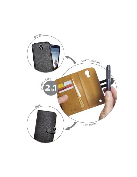 Celly AMBO290BK custodia per cellulare 12,7 cm (5") Custodia a borsellino Nero
