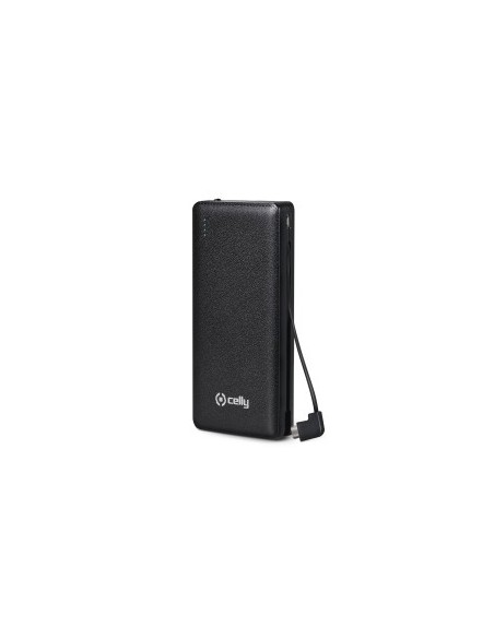 Celly PB6600BK batteria portatile Polimeri di litio (LiPo) 6600 mAh Nero