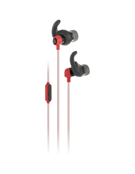 JBL Reflect Mini Auricolare Cablato In-ear Musica e Chiamate Nero, Rosso