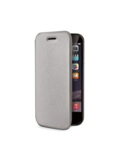 Celly FOLIOIPH6SV custodia per cellulare 11,9 cm (4.7") Custodia a libro Argento