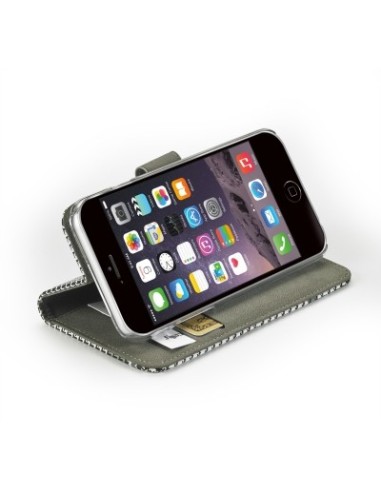 Celly Dandy custodia per cellulare Custodia a borsellino Nero, Multicolore