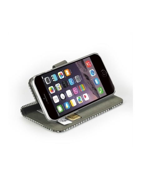 Celly Dandy custodia per cellulare Custodia a borsellino Nero, Multicolore