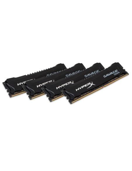 HyperX Savage Memory Black 16GB DDR4 2400MHz Kit memoria 4 x 4 GB