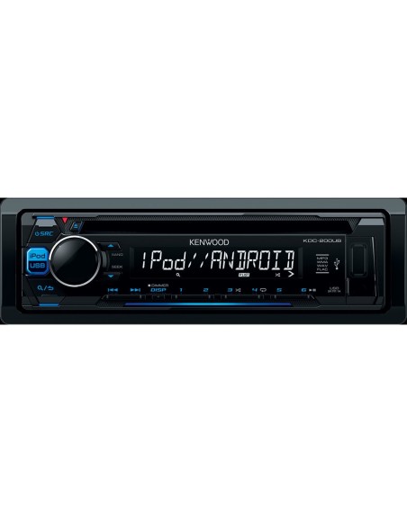 Kenwood KDC-200UB Ricevitore multimediale per auto Nero 200 W